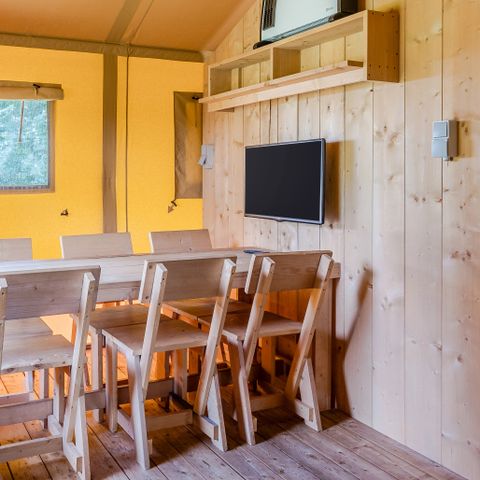 Tente en toile et en bois 6 personnes