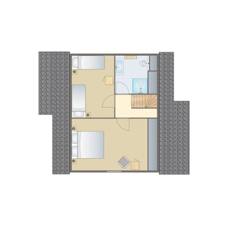 Bungalow 4 personnes - 4-persoons wellness bungalow
