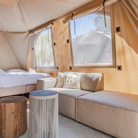 Tente en toile et en bois 4 personnes - 2-4 persoons glamping tent
