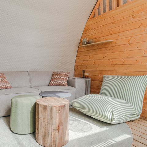 Tente en toile et en bois 5 personnes - 4-6 persoons glamping tent