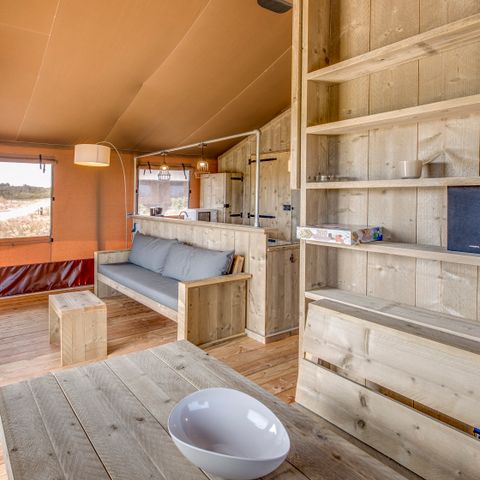 TENTE TOILE ET BOIS 6 personnes - Tente safari 6 places