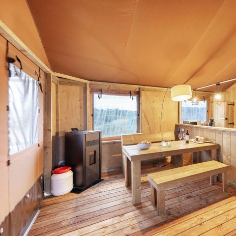 TENTE TOILE ET BOIS 6 personnes - Tente safari 6 places