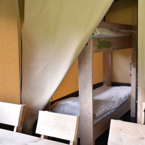 Tente en toile et en bois 6 personnes - Logement familial