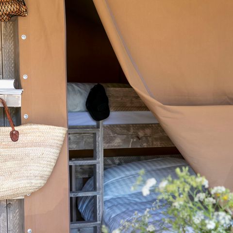 TENTE TOILE ET BOIS 5 personnes -  Safari