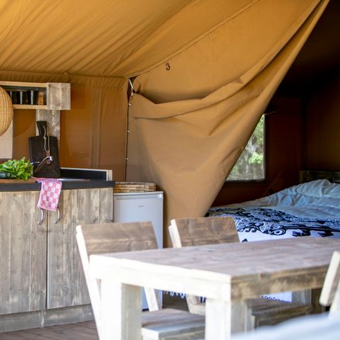 TENTE TOILE ET BOIS 5 personnes -  Safari