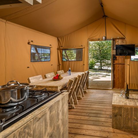 TENTE TOILE ET BOIS 6 personnes - 6A