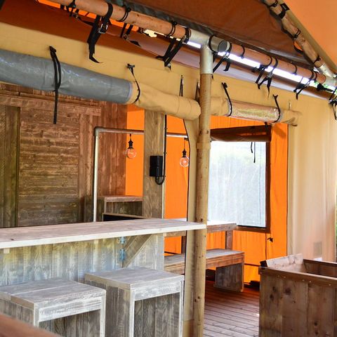 TENTE TOILE ET BOIS 5 personnes