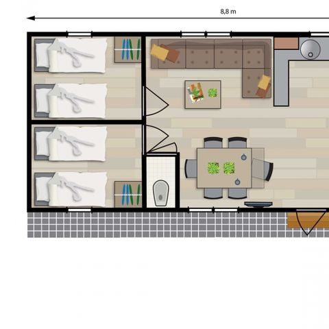 BUNGALOW 6 personnes - Spooner
