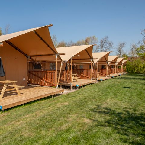 TENTE TOILE ET BOIS 6 personnes - Tente safari