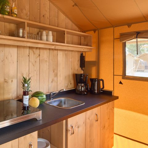 Tente en toile et en bois 6 personnes - Darwin