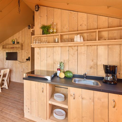 Tente en toile et en bois 6 personnes - Darwin