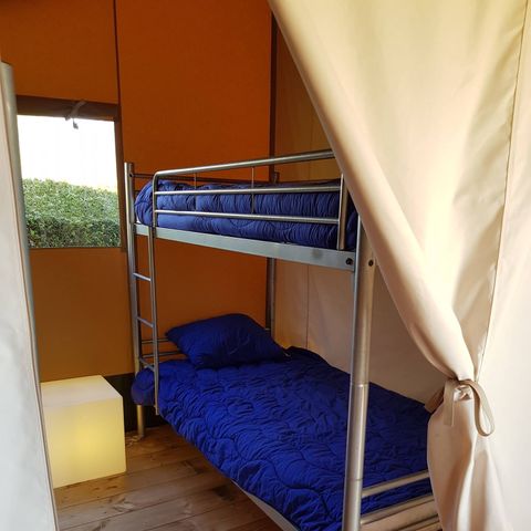 Tente en toile et en bois 6 personnes