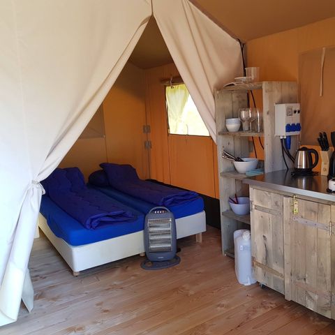 Tente en toile et en bois 6 personnes