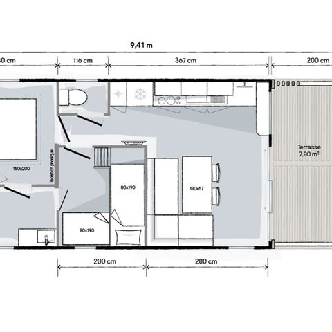 BUNGALOW 4 personnes - Forest Lodge Living (en anglais)