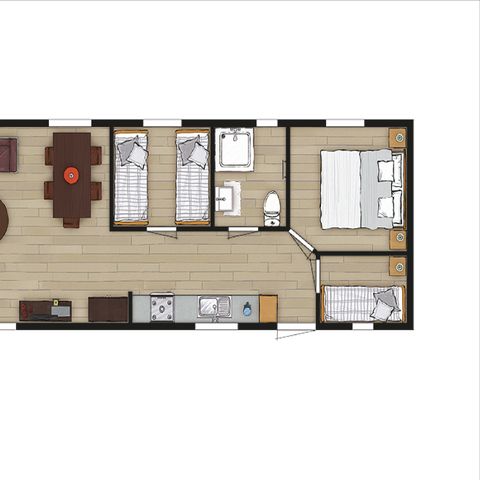 Mobilhome 5 personnes - Support