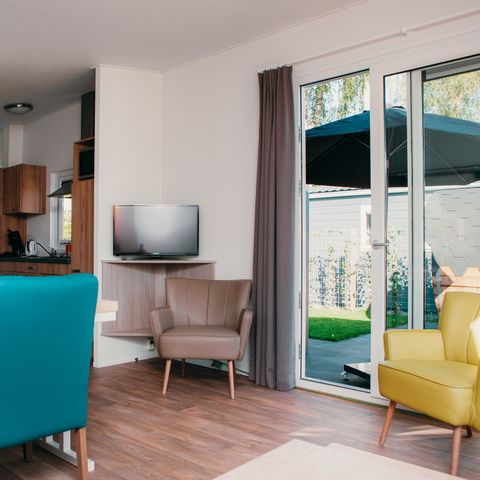 LODGE 5 personnes - Kids Veluwelodge XL avec sauna privé