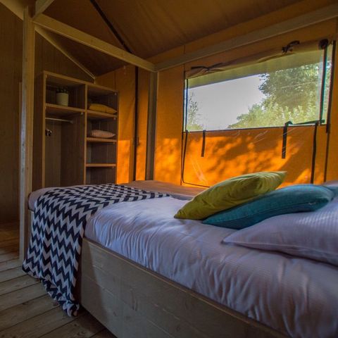 Tente en toile et en bois 6 personnes - Luxe