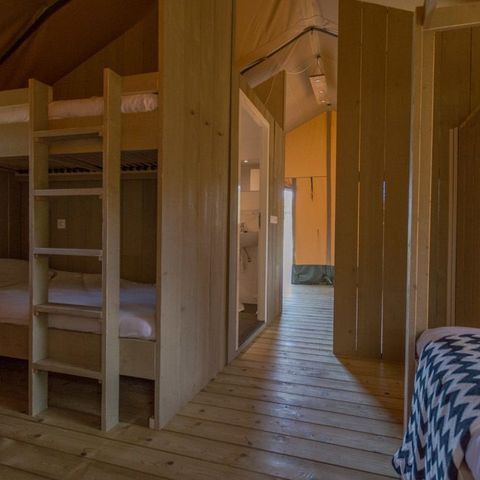 TENTE TOILE ET BOIS 6 personnes - Luxe
