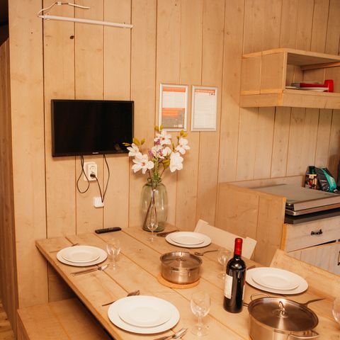 Tente en toile et en bois 6 personnes