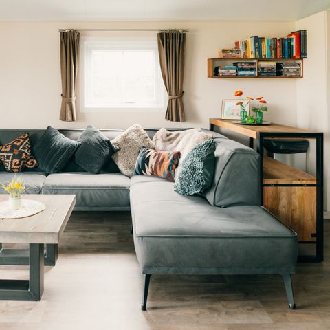 CHALET 6 personnes - Salon Veluwe avec bain à remous et sauna