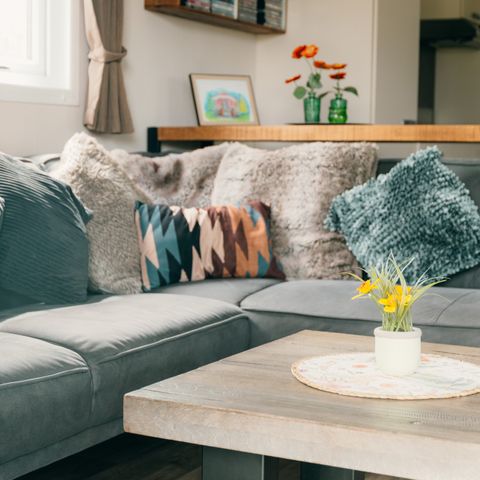 CHALET 6 personnes - Salon Veluwe avec bain à remous et sauna