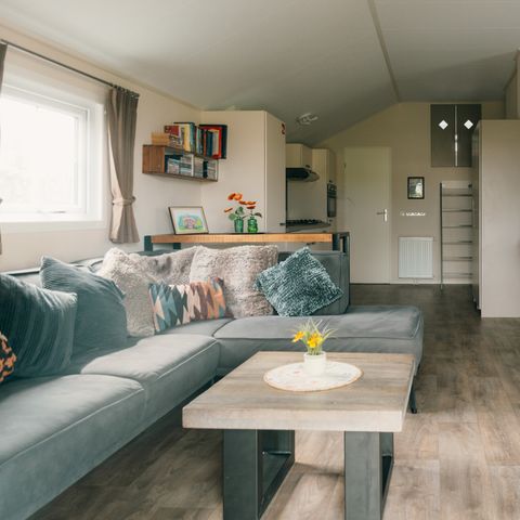 CHALET 6 personnes - Salon Veluwe avec bain à remous et sauna