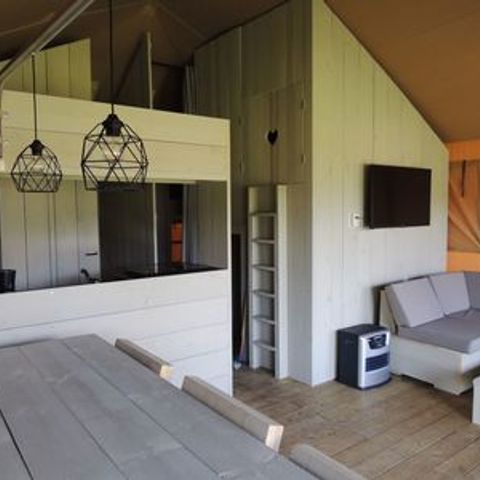 TENTE TOILE ET BOIS 6 personnes - Chalet safari