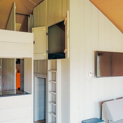 Tente en toile et en bois 6 personnes - Chalet safari