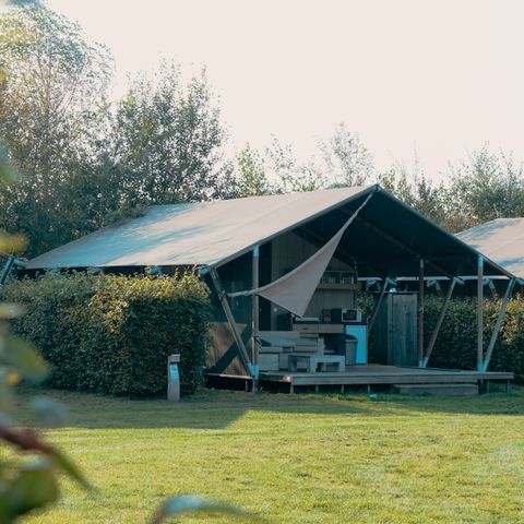 TENTE TOILE ET BOIS 6 personnes - Chalet safari