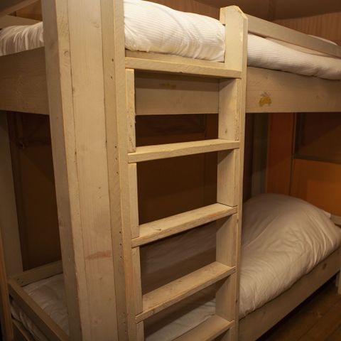 Tente en toile et en bois 6 personnes - Chalet safari