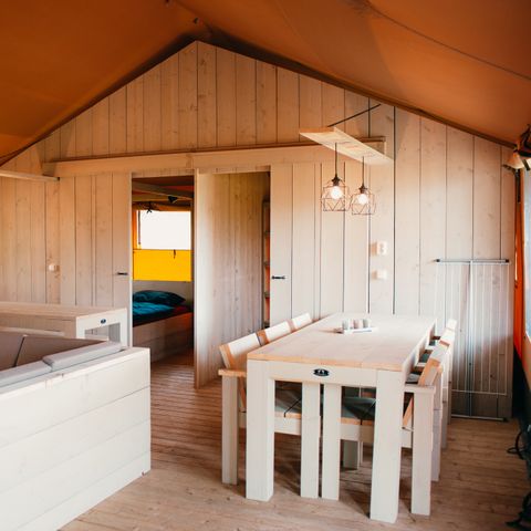 TENTE TOILE ET BOIS 12 personnes - Villa Safari