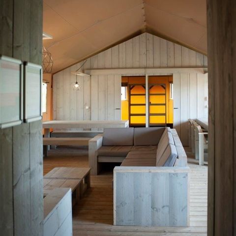 TENTE TOILE ET BOIS 12 personnes - Villa Safari