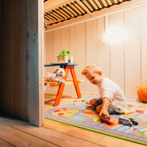 TENTE TOILE ET BOIS 8 personnes - Maison safari de luxe