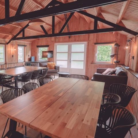 Hébergement pour groupe 18 personnes - Hébergement de groupes Grand chalet en bois rond + 3 chalets de pêcheurs (18 personnes)