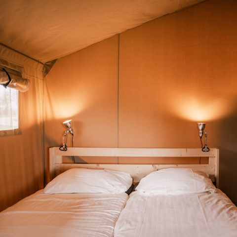 Tente en toile et en bois 2 personnes - Tente de camping