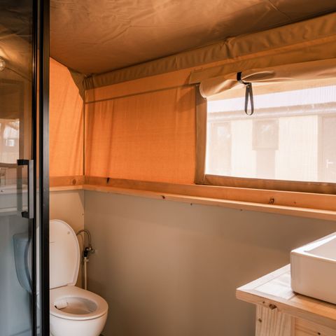 Tente en toile et en bois 2 personnes - Tente de camping