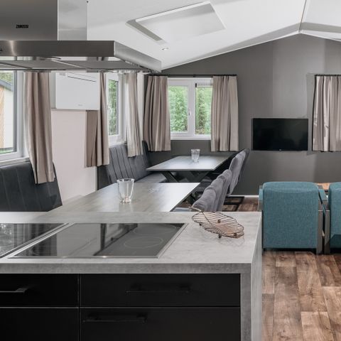 Hébergement pour groupe 12 personnes - Site de nidification d'oiseaux (3 bungalows mitoyens)