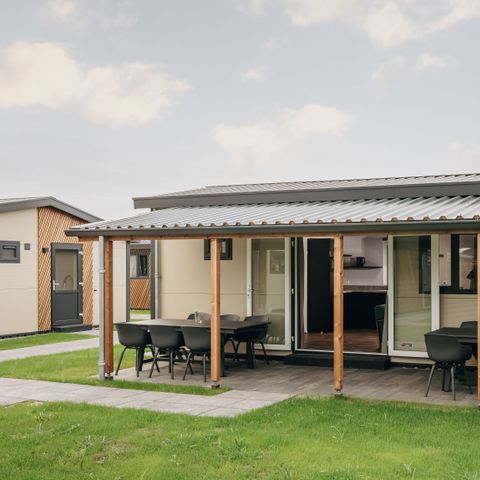 Hébergement pour groupe 12 personnes - Site de nidification d'oiseaux (3 bungalows mitoyens)
