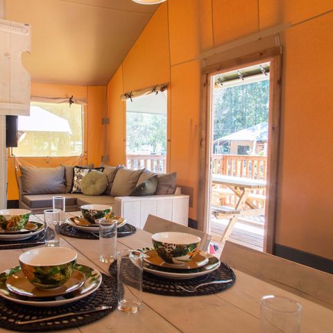 TENTE TOILE ET BOIS 6 personnes - Tente safari