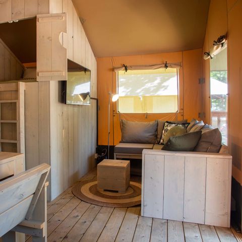 Tente en toile et en bois 6 personnes
