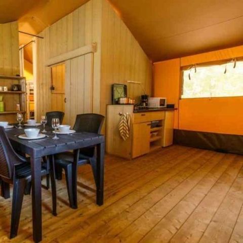 TENTE TOILE ET BOIS 4 personnes