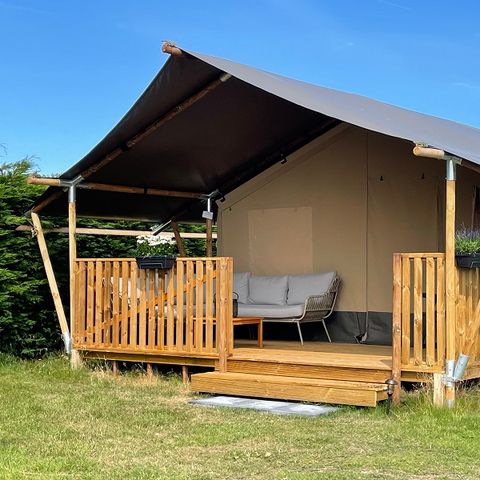 Tente en toile et en bois 4 personnes