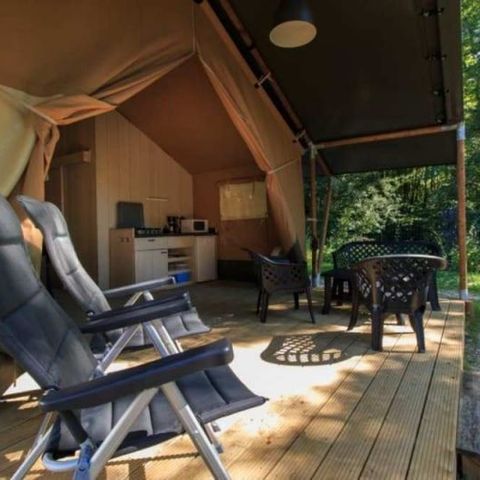 Tente en toile et en bois 4 personnes