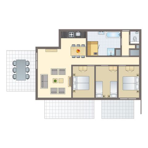 APPARTEMENT 6 personnes - 6LA
