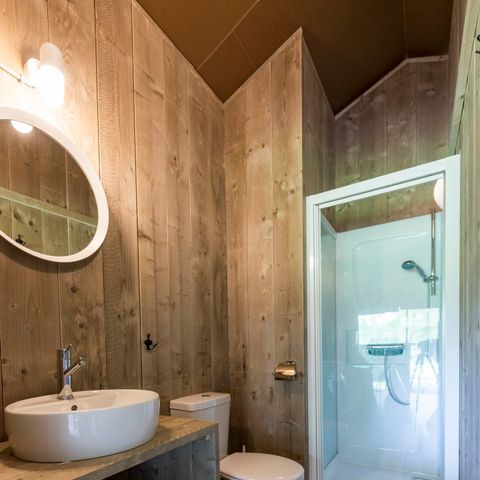 Tente en toile et en bois 6 personnes - Ferme