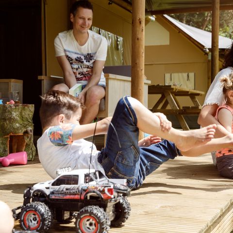 TENTE TOILE ET BOIS 5 personnes - Élan