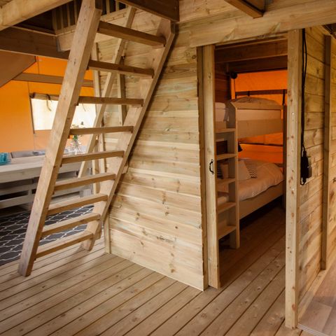 TENTE TOILE ET BOIS 8 personnes - Argousier