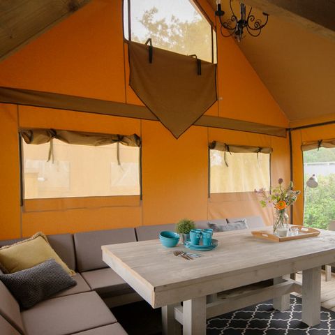 TENTE TOILE ET BOIS 8 personnes - Argousier