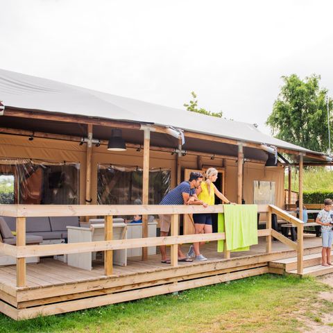 TENTE TOILE ET BOIS 8 personnes - Argousier