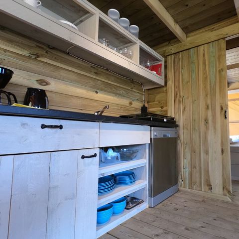 TENTE TOILE ET BOIS 5 personnes - Rose des dunes